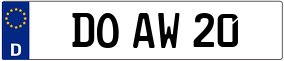 Trailer License Plate